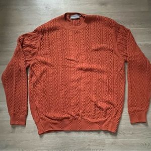 Hickey Freeman Orange Sweater L